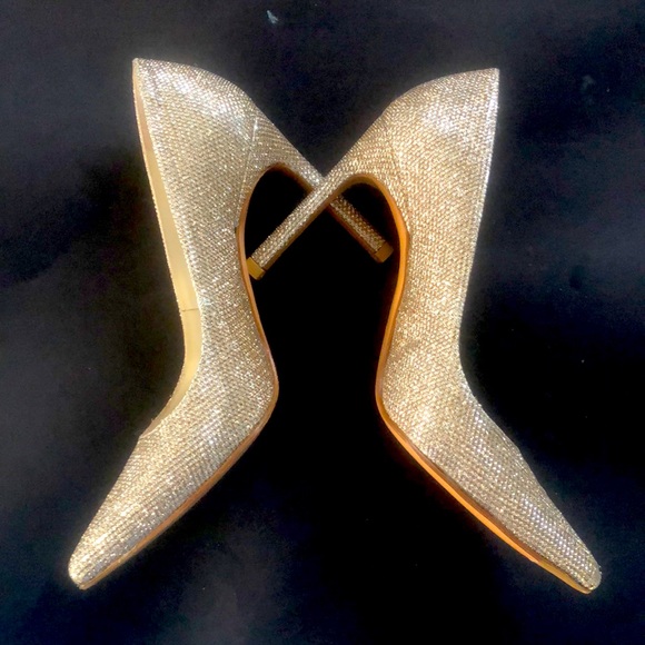 Stuart Weitzman Nouveaub 641 Platinum Noir, size 4.5 M, new in box with bag. - Picture 2 of 16